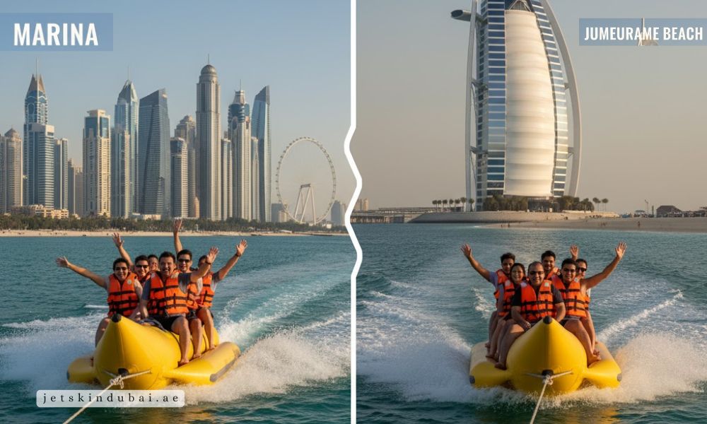 Marina vs. Jumeirah Beach bnana boat