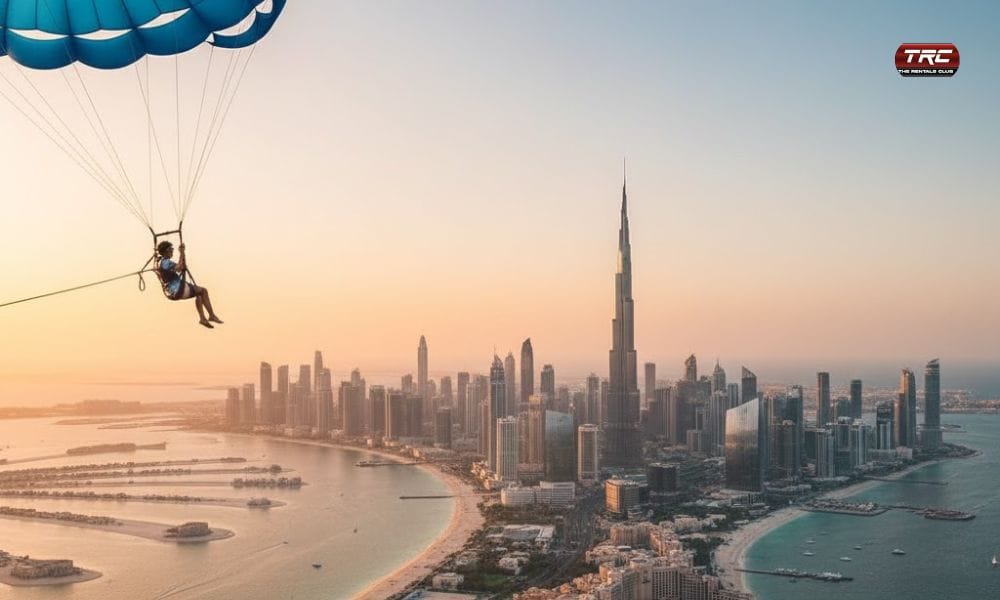Parasailing Scenic Dubai Views